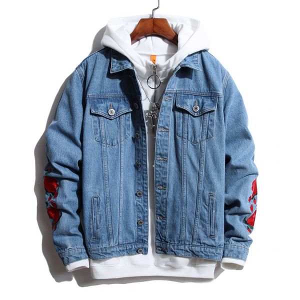 causal men blue jackets fashion embroidery sport outerwear denim vintage coats hip hop mens streetwear male bomber jackets size s-3xl 0816#, Black;brown
causal men blue jackets fashion embroidery sport outerwear denim vintage coats hip hop mens streetwear male bomber jackets size s-3xl 0816#, Black;brown