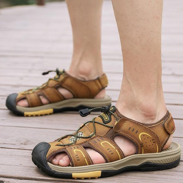 sandals 2021 layer cowhide men's leather baotou outdoor sports and leisure shoes thick bottom non-slip summer holes beac1, Black
sandals 2021 layer cowhide men's leather baotou outdoor sports and leisure shoes thick bottom non-slip summer holes beac1, Black
