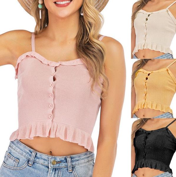2021 summer new women pleated ruffles fashion sleeveless short suspender vest women slim bra top, White
2021 summer new women pleated ruffles fashion sleeveless short suspender vest women slim bra top, White