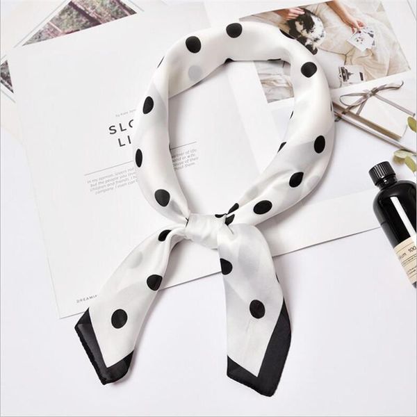 scarves 70x70cm women multifunction polyester silk scarf little dots printed satin small square wraps shawl kerchief necktie, Blue;gray
scarves 70x70cm women multifunction polyester silk scarf little dots printed satin small square wraps shawl kerchief necktie, Blue;gray