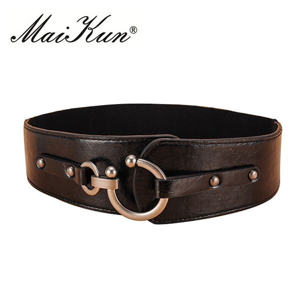 maikun wide belts for women vintage elastic womens belt metal hook buckle y200501, Black;brown
maikun wide belts for women vintage elastic womens belt metal hook buckle y200501, Black;brown