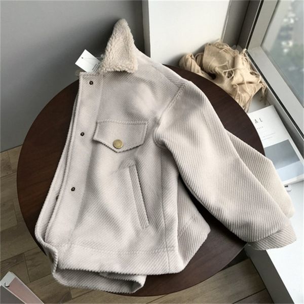 2021 new korean of plush jacket winter new thick women short woolen coat 2mkn, Black
2021 new korean of plush jacket winter new thick women short woolen coat 2mkn, Black