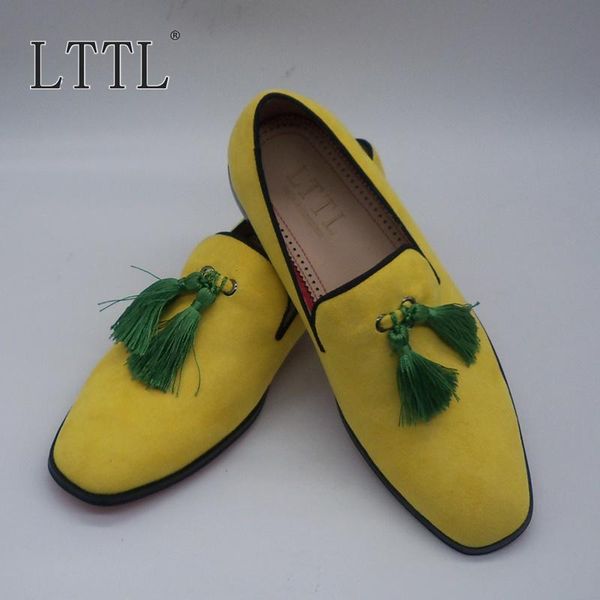 lttl handmade yellow suede loafers fashion men's flats moccasins men tassel shoes casual shoes male smoking slippers, Black
lttl handmade yellow suede loafers fashion men's flats moccasins men tassel shoes casual shoes male smoking slippers, Black