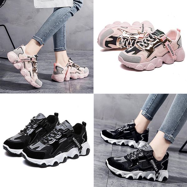 fashion daddy shoes women's autumn and winter shoe explosion models breathable all-match casual shoes thick-soled white sneakers trend, Black
fashion daddy shoes women's autumn and winter shoe explosion models breathable all-match casual shoes thick-soled white sneakers trend, Black