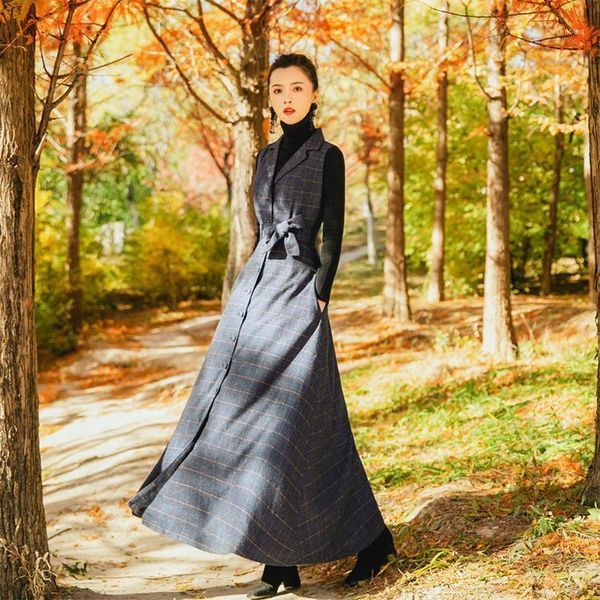 casual dresses explosions leisure vintage color matching women plaid spring dress1, Black;gray
casual dresses explosions leisure vintage color matching women plaid spring dress1, Black;gray