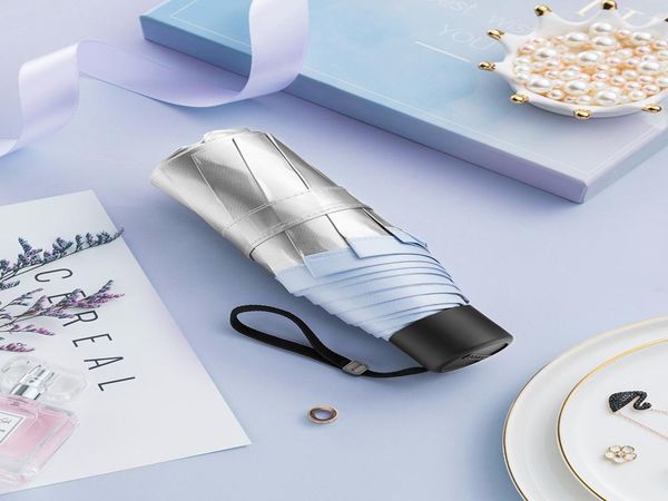 серебро вс карманной мини umbrella компактный портативные увы защита зонт upf50 путешествие зонт мода дождь 5 fold u5b sqcbyj home003
серебро вс карманной мини umbrella компактный портативные увы защита зонт upf50 путешествие зонт мода дождь 5 fold u5b sqcbyj home003