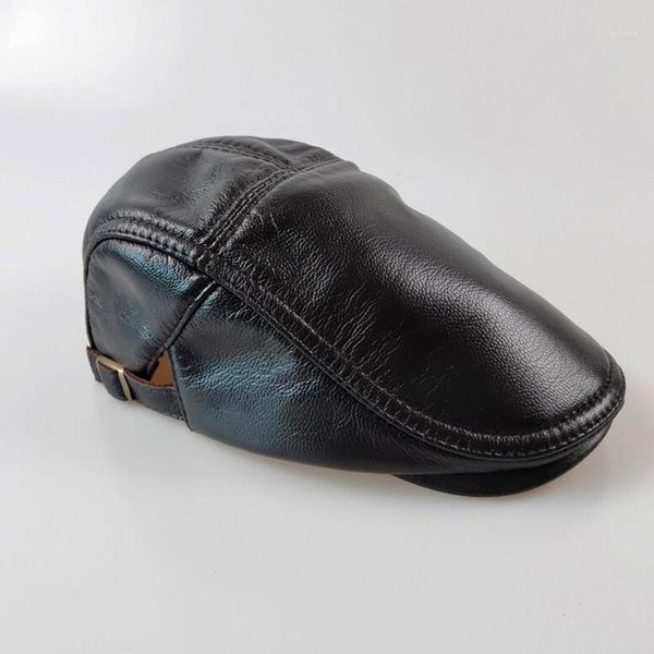 genuine leather hat men's winter autumn cowhide youth beret cap middle-aged elderly male leisure fashion warm berets hats h69221, Blue;gray
genuine leather hat men's winter autumn cowhide youth beret cap middle-aged elderly male leisure fashion warm berets hats h69221, Blue;gray