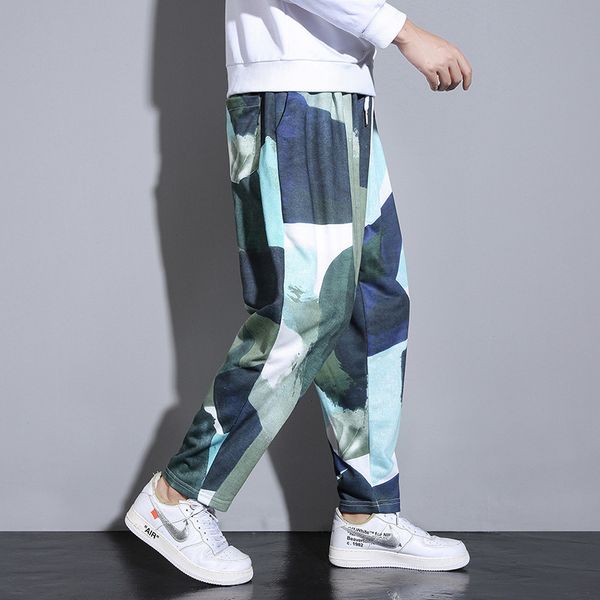 casual autumn 2020 new men's printed large size loose fat fashion flower harem pants, Black
casual autumn 2020 new men's printed large size loose fat fashion flower harem pants, Black