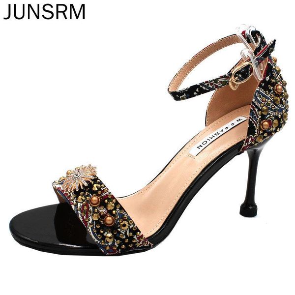 junsrm woman high heels sandals summer ankle strap open toe gladiator party dress women shoe high heel women's sandal shoes, Black
junsrm woman high heels sandals summer ankle strap open toe gladiator party dress women shoe high heel women's sandal shoes, Black