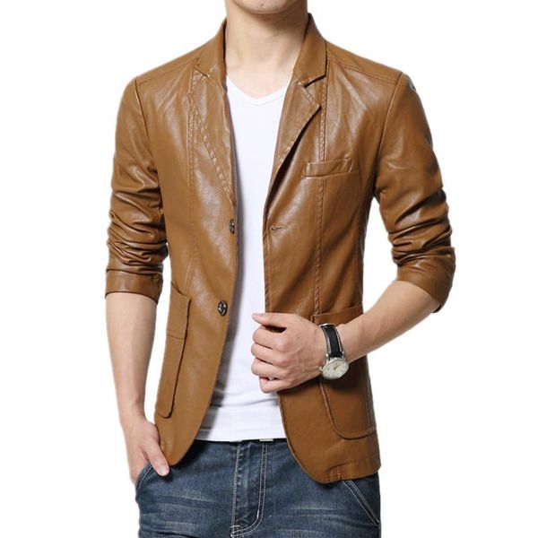 2021 new style leather blazer men plus size men blazer masculino slim fit jacket man terno masculino m-6xl 7xl, White;black
2021 new style leather blazer men plus size men blazer masculino slim fit jacket man terno masculino m-6xl 7xl, White;black