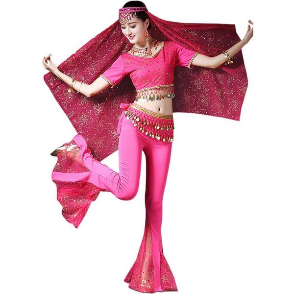 stage wear belly dance costume set bellydance skirt suit women chiffon 5pcs ( head accessories, veil, belt, pant ), Black;red
stage wear belly dance costume set bellydance skirt suit women chiffon 5pcs ( head accessories, veil, belt, pant ), Black;red