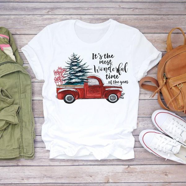women t shirts cartoon truck vintage happy christmas gift snow print lady womens graphic t shirt female tee shirt, White
women t shirts cartoon truck vintage happy christmas gift snow print lady womens graphic t shirt female tee shirt, White