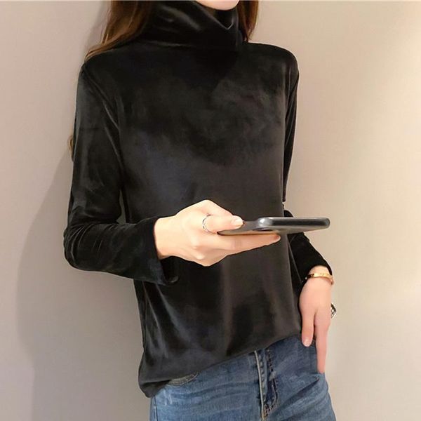 women's t-shirt winter warm golden velvet t shirts women turtleneck long sleeve t-shirts tees girls solid slim undershirts black female, White
women's t-shirt winter warm golden velvet t shirts women turtleneck long sleeve t-shirts tees girls solid slim undershirts black female, White