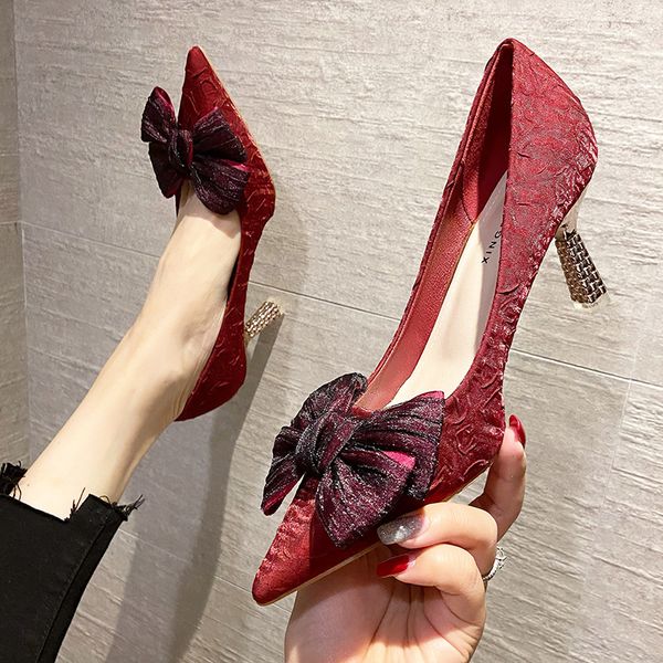 bridal shoes 2022 shallow mouth slip on beige high heels pointed pumps sandals ladies lace-up bride latest slip-on 12cm toe fine, Black
bridal shoes 2022 shallow mouth slip on beige high heels pointed pumps sandals ladies lace-up bride latest slip-on 12cm toe fine, Black
