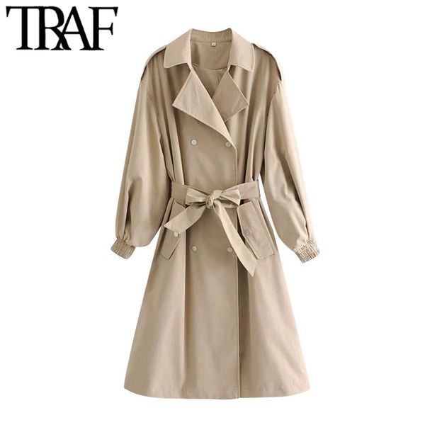 traf women fashion with belt double breasted trench coat vintage long sleeve pockets female outerwear chic overcoat 1031, Tan;black
traf women fashion with belt double breasted trench coat vintage long sleeve pockets female outerwear chic overcoat 1031, Tan;black