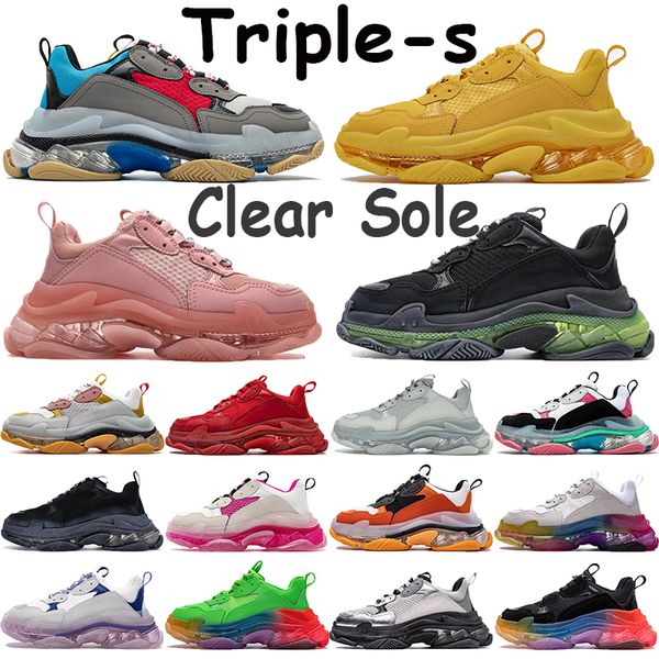 2020 triple-s clear sole sneakers red yellow neon green dust pink white blue bordeaux black orange metallic silver men fashion running shoes
2020 triple-s clear sole sneakers red yellow neon green dust pink white blue bordeaux black orange metallic silver men fashion running shoes