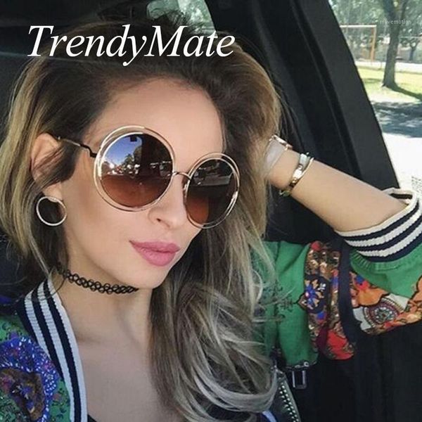 2020 new big circle round frame designer sunglasses female fashion eyeglass oculos sun glasses for women 162m1, White;black
2020 new big circle round frame designer sunglasses female fashion eyeglass oculos sun glasses for women 162m1, White;black