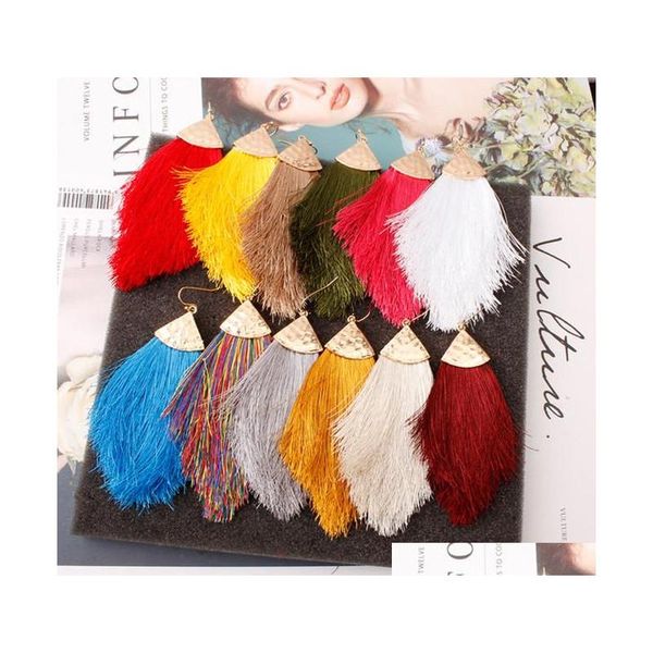 arrowhead triangle boho silk tassel dangle boutique statement earrings 2020 spring summer jewelry bohemian oversized tassel hook d4lhs, Silver
arrowhead triangle boho silk tassel dangle boutique statement earrings 2020 spring summer jewelry bohemian oversized tassel hook d4lhs, Silver