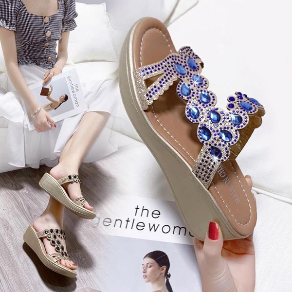 bohemian style wedges shoes for women wedge sandals1, Black 
bohemian style wedges shoes for women wedge sandals1, Black