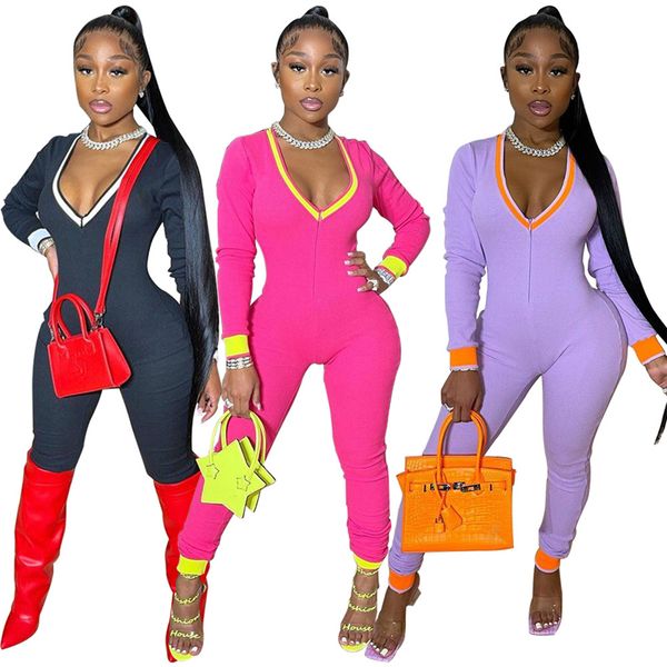 women bodysuit jumpsuit rompers deep v neck long sleeve legging jumpsuits romper sports yoga fitness one piece pants onesies e122204, White
women bodysuit jumpsuit rompers deep v neck long sleeve legging jumpsuits romper sports yoga fitness one piece pants onesies e122204, White