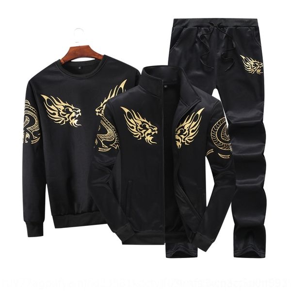 d9ucm 2019 new men's sports coat sweater coatsuit leisure spring and autumn sweater men's handsome trendy coat stand collar three, Black
d9ucm 2019 new men's sports coat sweater coatsuit leisure spring and autumn sweater men's handsome trendy coat stand collar three, Black