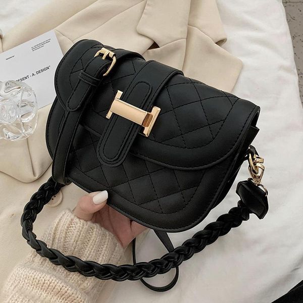 shoulder bags trend women pu moon bag with lock lady high-quality leather weave strap elegant female designer crossbody handbags
shoulder bags trend women pu moon bag with lock lady high-quality leather weave strap elegant female designer crossbody handbags