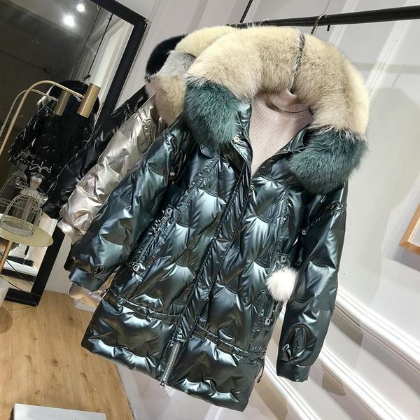 winter duck down jacket women hooded big fur collar puffer down coat korean shiny womens jackets 2020 kj3721, Black
winter duck down jacket women hooded big fur collar puffer down coat korean shiny womens jackets 2020 kj3721, Black