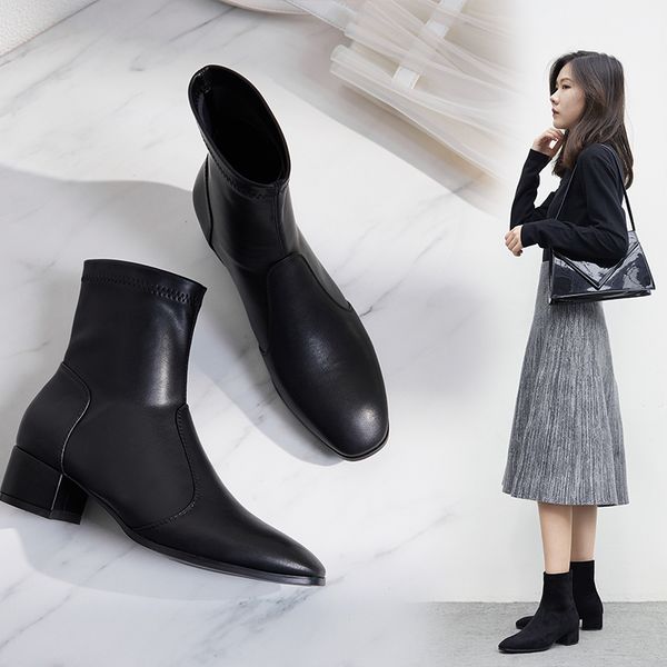 2021 new spring plus size 22-26.5cm long suede short pointed finger of sheep's skin black boots mryl
2021 new spring plus size 22-26.5cm long suede short pointed finger of sheep's skin black boots mryl