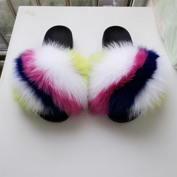 2020 women furry slippers ladies shoes cute plush real fox fur fluffy sandals fur slides winter warm slippers x1020, Black
2020 women furry slippers ladies shoes cute plush real fox fur fluffy sandals fur slides winter warm slippers x1020, Black