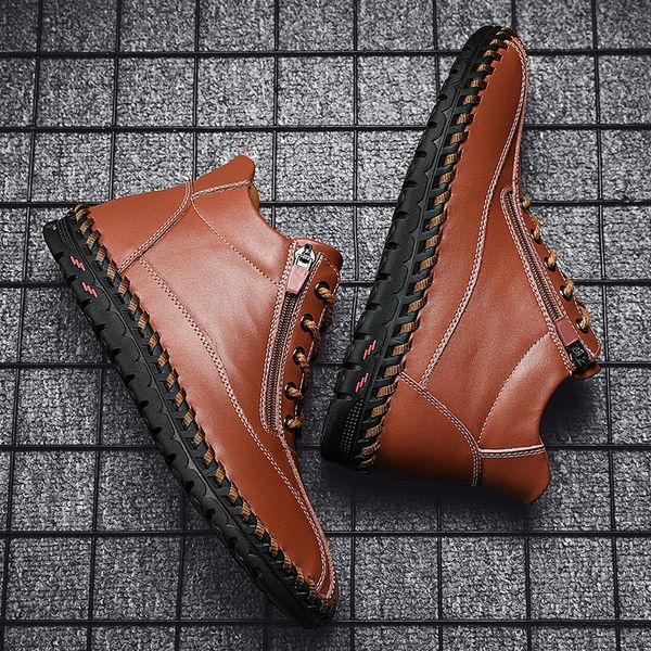 2020 new 2020 autumn and winter new mid-high leather boot mens foreign trade plus size zipper dr. martens boots retro outdoor casual mens bo, Black
2020 new 2020 autumn and winter new mid-high leather boot mens foreign trade plus size zipper dr. martens boots retro outdoor casual mens bo, Black