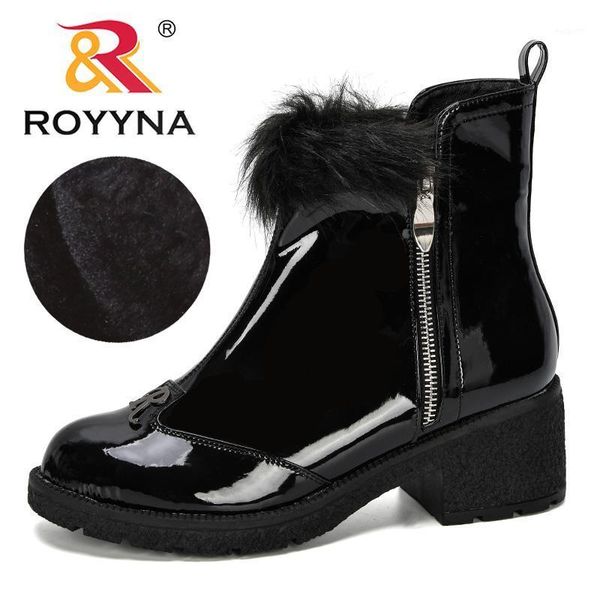 boots royyna 2021 designers patent leather women ankle solid zipper short round toe med winter shoes feminimo trendy1, Black
boots royyna 2021 designers patent leather women ankle solid zipper short round toe med winter shoes feminimo trendy1, Black