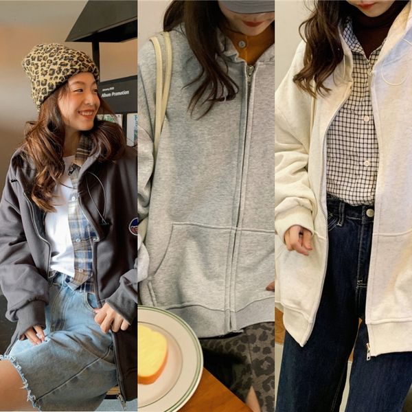 hoepf spring and autumn 2020 thin sweater sweater trend ins loose super fire women's zipper coat zipper harajuku laziness cec coat hceg, Black
hoepf spring and autumn 2020 thin sweater sweater trend ins loose super fire women's zipper coat zipper harajuku laziness cec coat hceg, Black