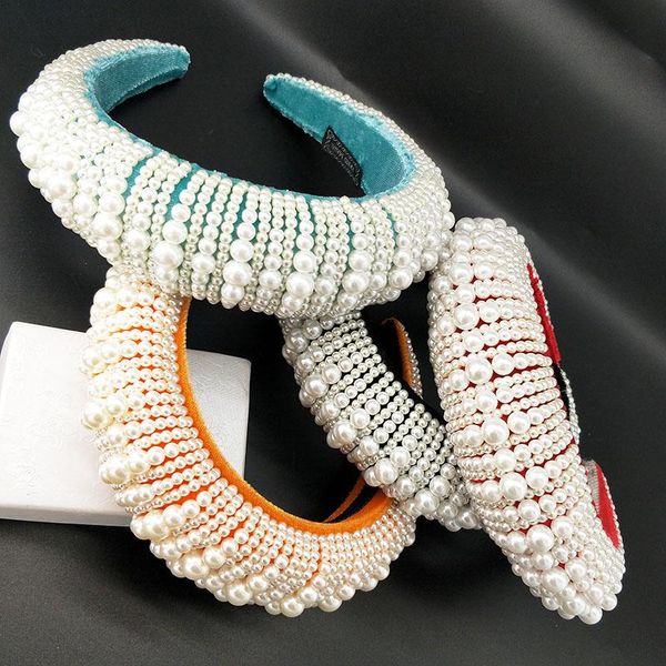 5 colors baroque beaded headband head chain soft sponge hairbands pearl crown head accessories fashionable, western style, Golden;silver
5 colors baroque beaded headband head chain soft sponge hairbands pearl crown head accessories fashionable, western style, Golden;silver