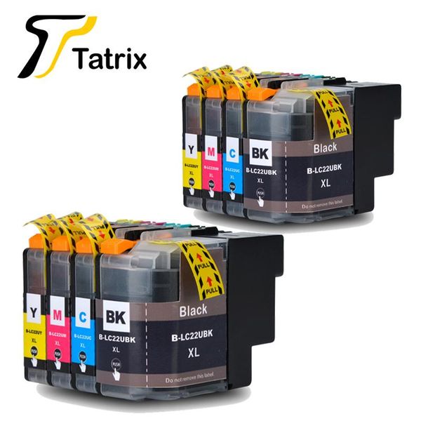 tatrix compatible for lc22uxl 22uxl lc22u full ink cartridge bk/c/m/y compatible for brother -j785dw mfc-j985dw printer
tatrix compatible for lc22uxl 22uxl lc22u full ink cartridge bk/c/m/y compatible for brother -j785dw mfc-j985dw printer