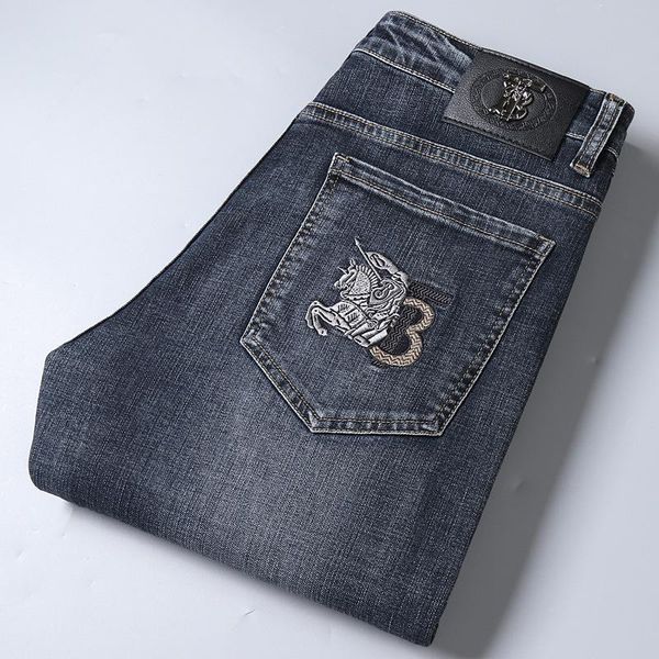 men's jeans 2021 slim elastic autumn winter fashion business trousers classic style cotton denim pants, Blue
men's jeans 2021 slim elastic autumn winter fashion business trousers classic style cotton denim pants, Blue
