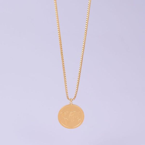 pendant necklaces 2021 trend necklace for women stainless steel korean version plate design map charms jewelry, Silver
pendant necklaces 2021 trend necklace for women stainless steel korean version plate design map charms jewelry, Silver