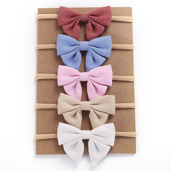 newborn for bows baby girls head wear toddler soft stretchy nylon headbands hair accessories, Golden;white
newborn for bows baby girls head wear toddler soft stretchy nylon headbands hair accessories, Golden;white