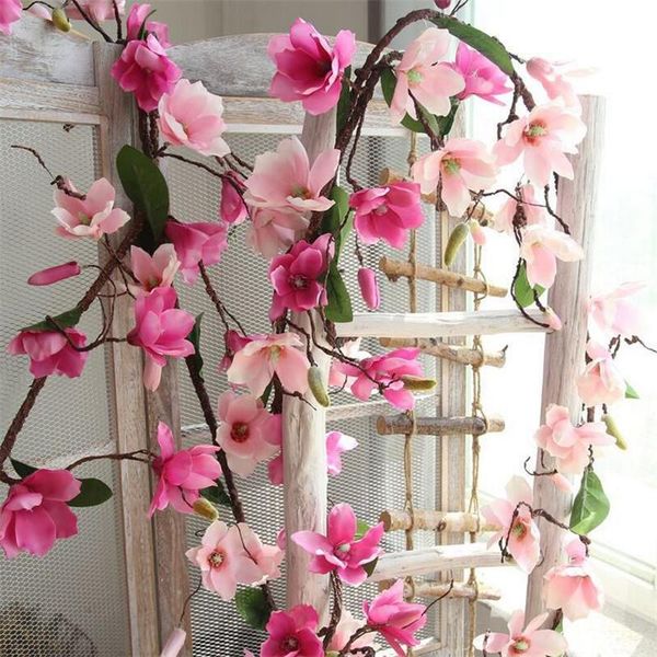 decorative flowers & wreaths silk fake flower branch artificial magnolia vine simulation rattan wedding home wall party decor crafts flores
decorative flowers & wreaths silk fake flower branch artificial magnolia vine simulation rattan wedding home wall party decor crafts flores