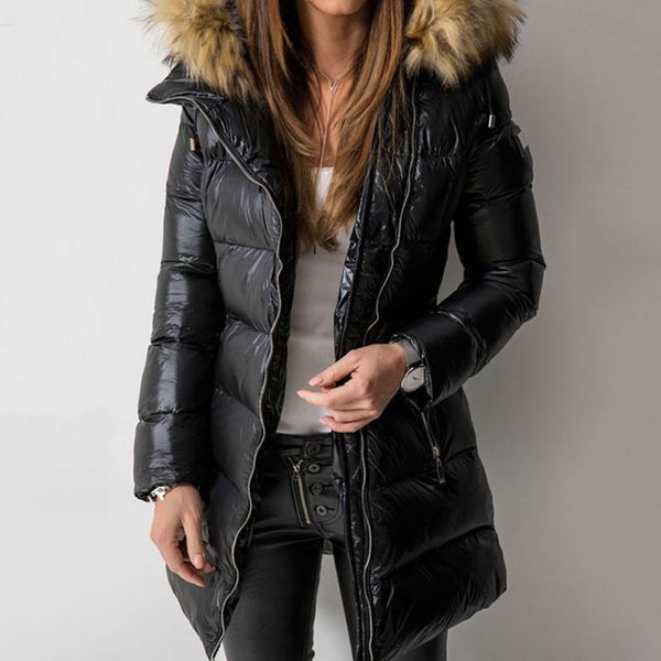 2021 thick winter down parka warmness quilted cotton coats long black basic coat outward women's clothes 5kmx
2021 thick winter down parka warmness quilted cotton coats long black basic coat outward women's clothes 5kmx