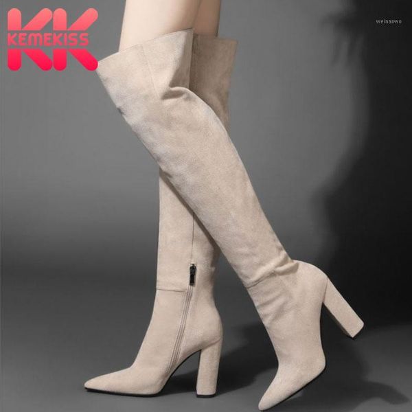 kemekiss women over knee boots thick heel winter shoes woman warm long boot pointed toe fashion party footwear size 34-431, Black
kemekiss women over knee boots thick heel winter shoes woman warm long boot pointed toe fashion party footwear size 34-431, Black
