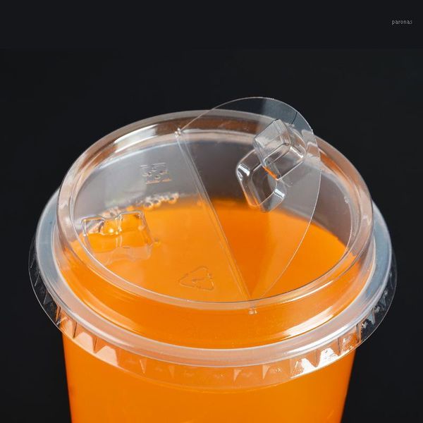 gift wrap disposable semi-open cover transparent pet tribute plastic half open milk cup lid universal 90 caliber ban fan gai1
gift wrap disposable semi-open cover transparent pet tribute plastic half open milk cup lid universal 90 caliber ban fan gai1