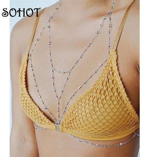 soboho charming cross multilayer women chest chain necklace summer body jewelry holiday beach pretty bikini accessories, Silver
soboho charming cross multilayer women chest chain necklace summer body jewelry holiday beach pretty bikini accessories, Silver