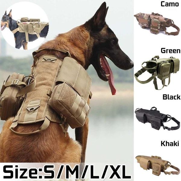 hunting jackets outdoor tactical dog harness army vests clothes training load bearing vest1, Camo;black
hunting jackets outdoor tactical dog harness army vests clothes training load bearing vest1, Camo;black