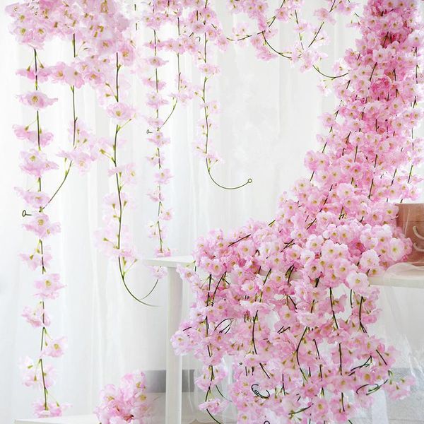230cm silk sakura cherry blossom vine ivy wedding arch decoration layout home party rattan wall hanging garland1
230cm silk sakura cherry blossom vine ivy wedding arch decoration layout home party rattan wall hanging garland1