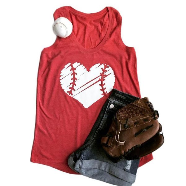 3 color women tank baseball heart print o neck casual sleeveless summer loose fashion 2021 tee pretty ladies, White
3 color women tank baseball heart print o neck casual sleeveless summer loose fashion 2021 tee pretty ladies, White