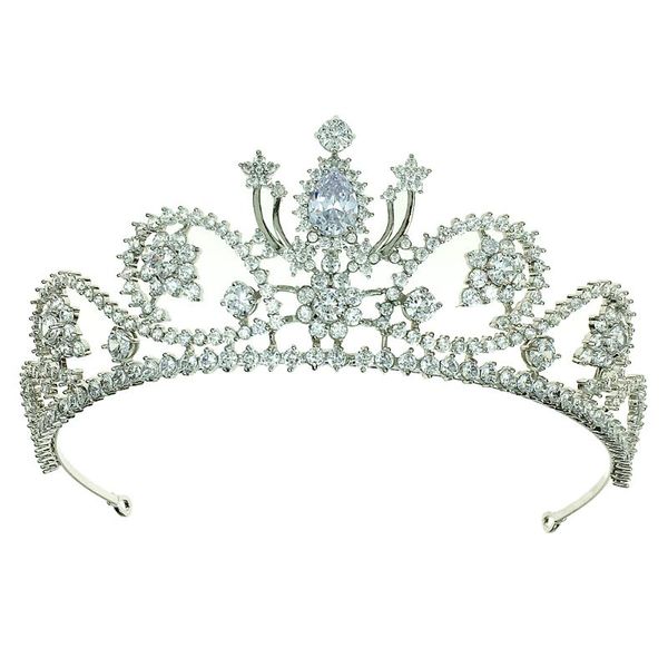 micro paved full cubic zircon tiara luxury zirconia crown wedding hair accessories bride large cz coroa novia diadem wigo1235, Golden;silver
micro paved full cubic zircon tiara luxury zirconia crown wedding hair accessories bride large cz coroa novia diadem wigo1235, Golden;silver