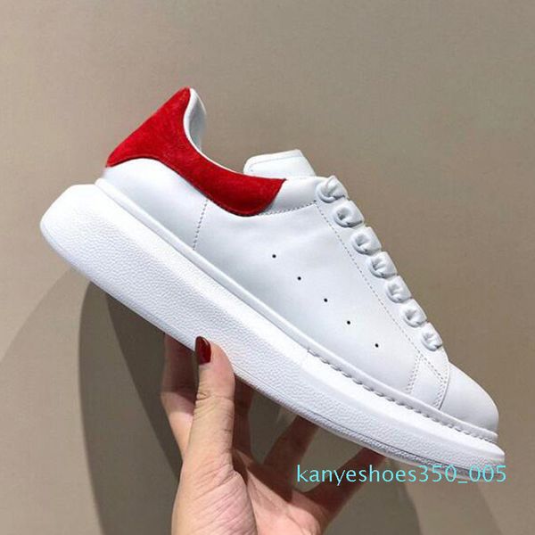 men womens blue velet back platform sneakers white genuine leather trainers comfort pretty girl wholesale style casual shoes k05, Black