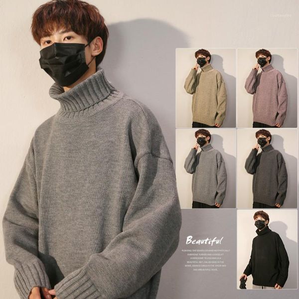 fashion turtleneck man sweaters korean style winter pullover oversized long sleeve man sweaters pull hiver men's clothing db60my1, White;black
fashion turtleneck man sweaters korean style winter pullover oversized long sleeve man sweaters pull hiver men's clothing db60my1, White;black