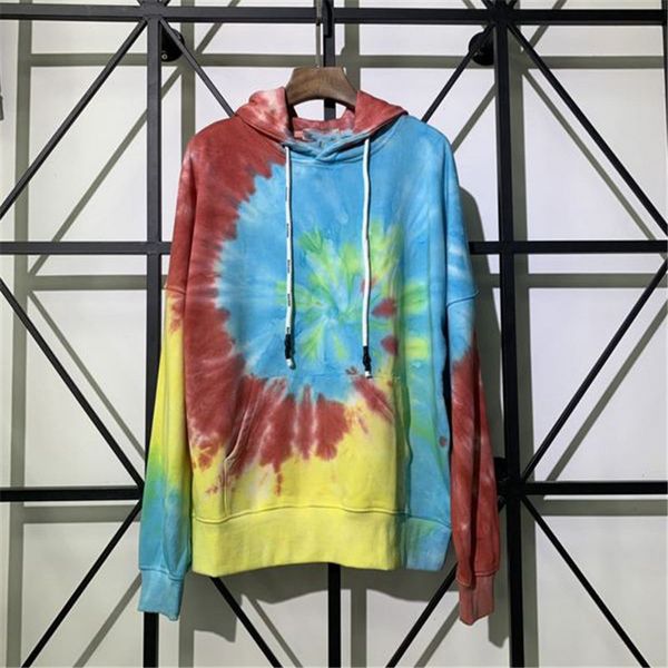 men's tie dye rainbow color hooded sweater men's and women's couple street style novelty fashion pullover sweater size m-2xl, Black
men's tie dye rainbow color hooded sweater men's and women's couple street style novelty fashion pullover sweater size m-2xl, Black