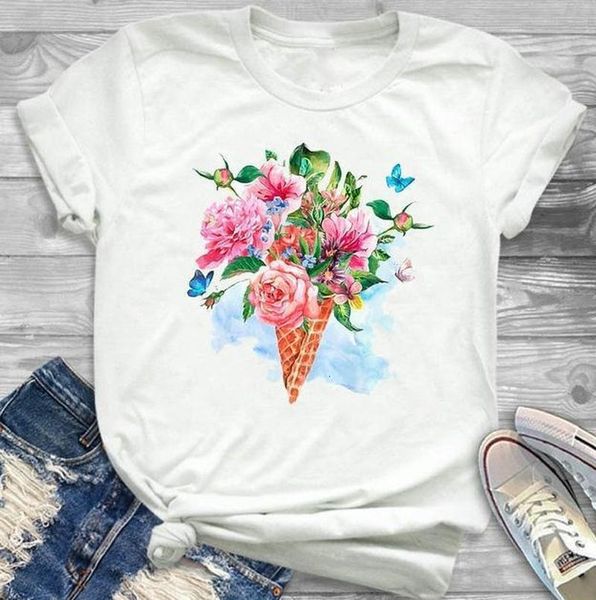 flower print t shirt women short sleeve o neck loose tshirt 2020 summer fashion women tee shirt camisetas mujer, White
flower print t shirt women short sleeve o neck loose tshirt 2020 summer fashion women tee shirt camisetas mujer, White